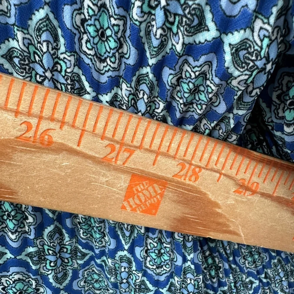 J. Jill Blue Patterned Blouse - Picture 10 of 15